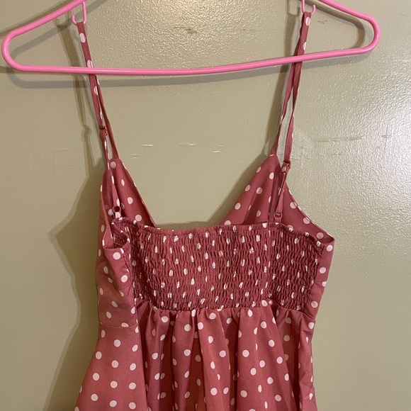 SHEIN size small pink polka-dot top - Picture 4 of 5
